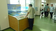 島内エコ関連施設を示すジオラマ