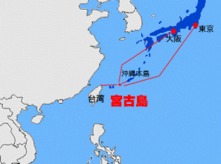 宮古島の位置図