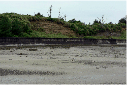 島尻断層崖と海食台