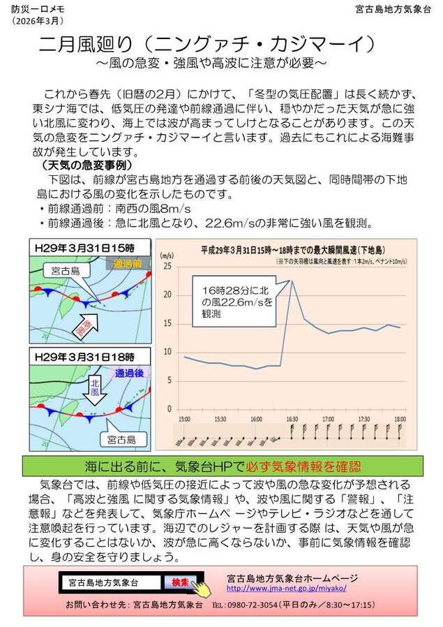 防災一口メモ3月号