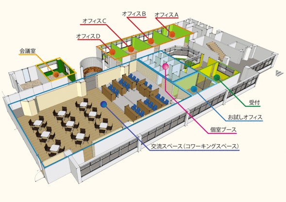 サテライトオフィス　フロアマップ